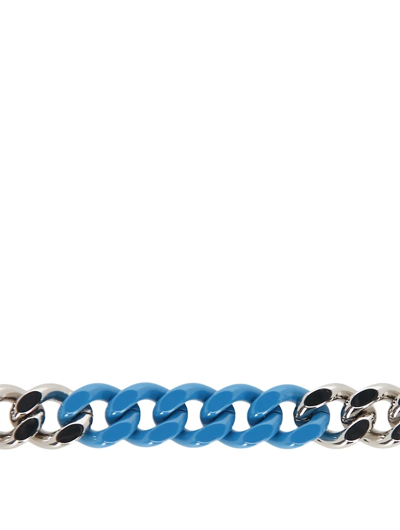 Semi-Coloured Links Buckle Bracelet