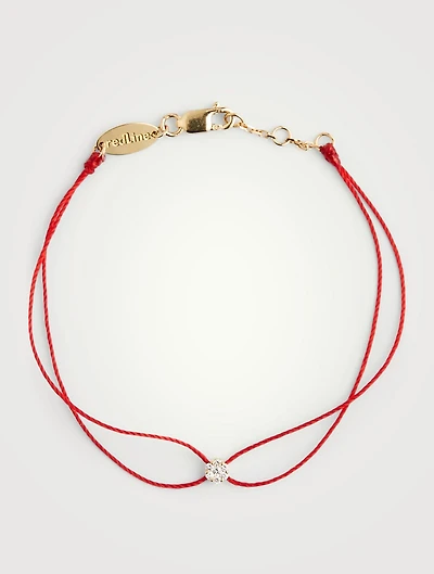 Illusion 18K Gold Twin Strings Bracelet With Diamonds