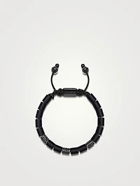 Malibu Tube Beaded Bracelet With Matte Onyx