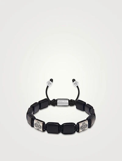 Dorje Beaded Bracelet With Matte Onyx