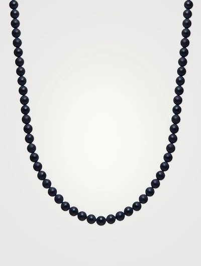 Matte Onyx Beaded Necklace
