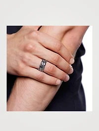 Stainless Steel Feather Ring