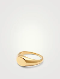 Mini 18K Gold Plated Signet Ring