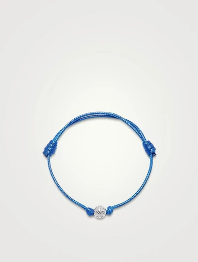 String Bracelet With Stainless Steel Bead