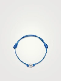 String Bracelet With Stainless Steel Bead
