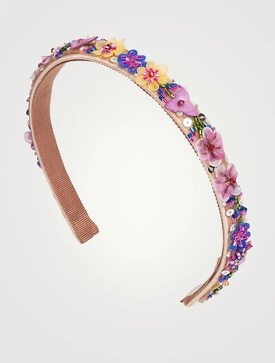 Reagan Beaded Floral Headband