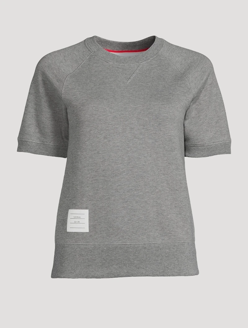 Cotton Short-Sleeve Sweatshirt