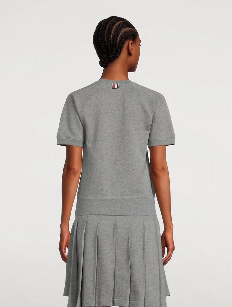 Cotton Short-Sleeve Sweatshirt