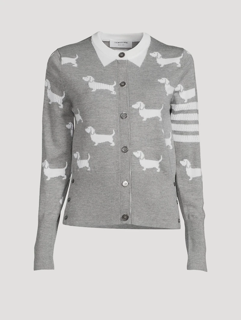 Wool Cardigan Hector Print