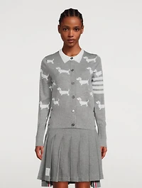 Wool Cardigan Hector Print