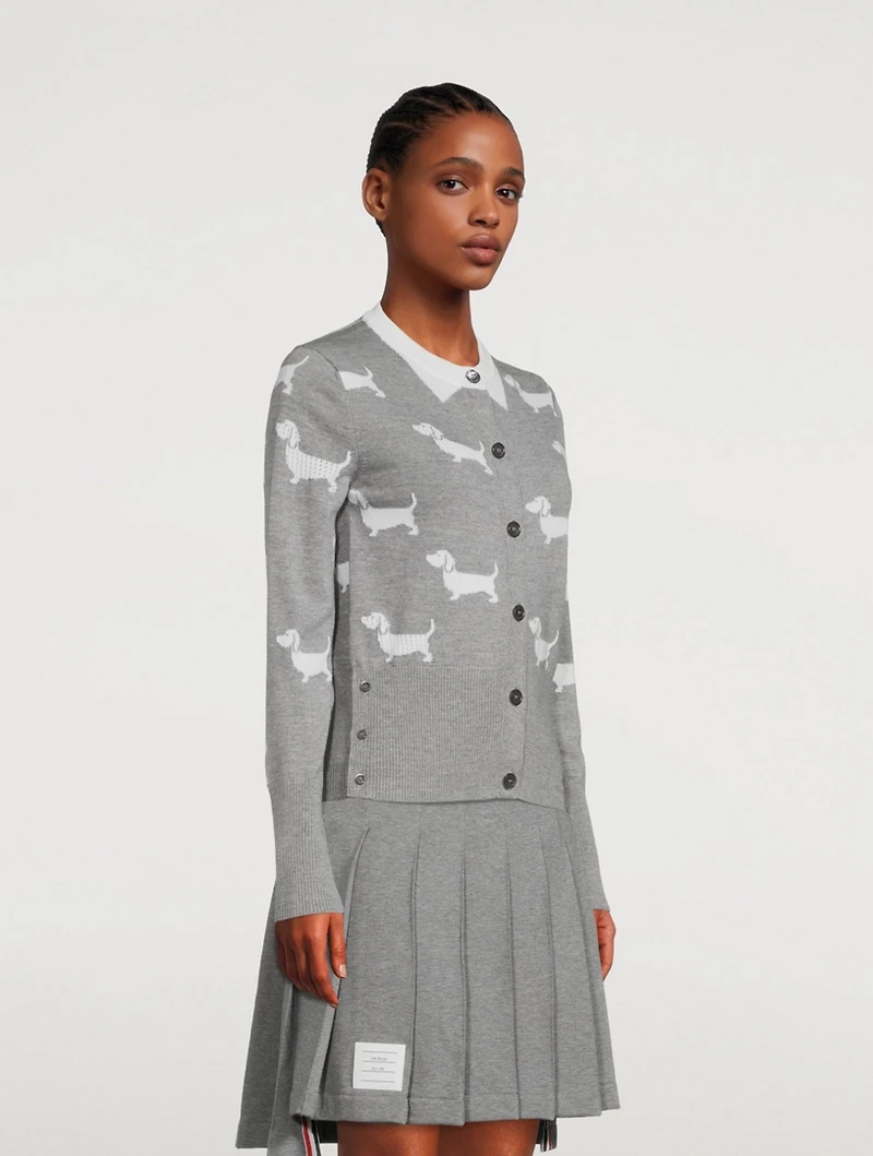 Wool Cardigan Hector Print