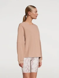 Vanetta Ribbed Crewneck Sweatshirt
