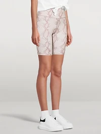 Albury Bike Shorts Snakeskin Print
