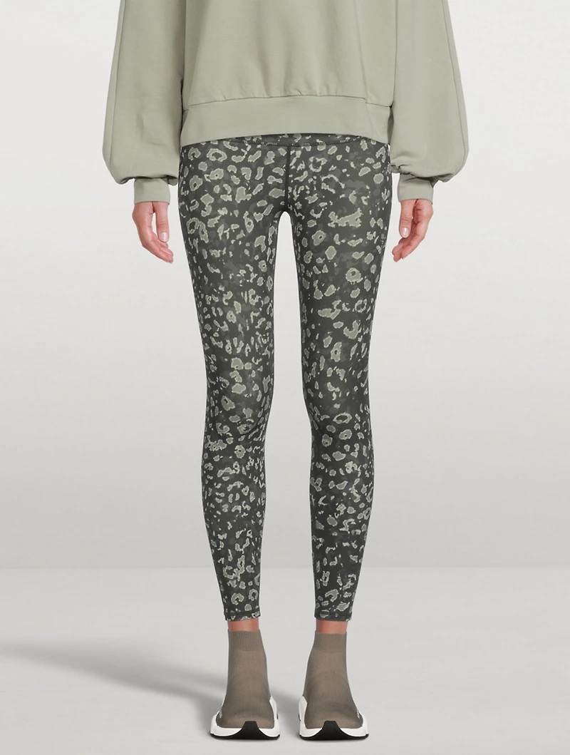 Luna High-Waisted Leggings Feather Print
