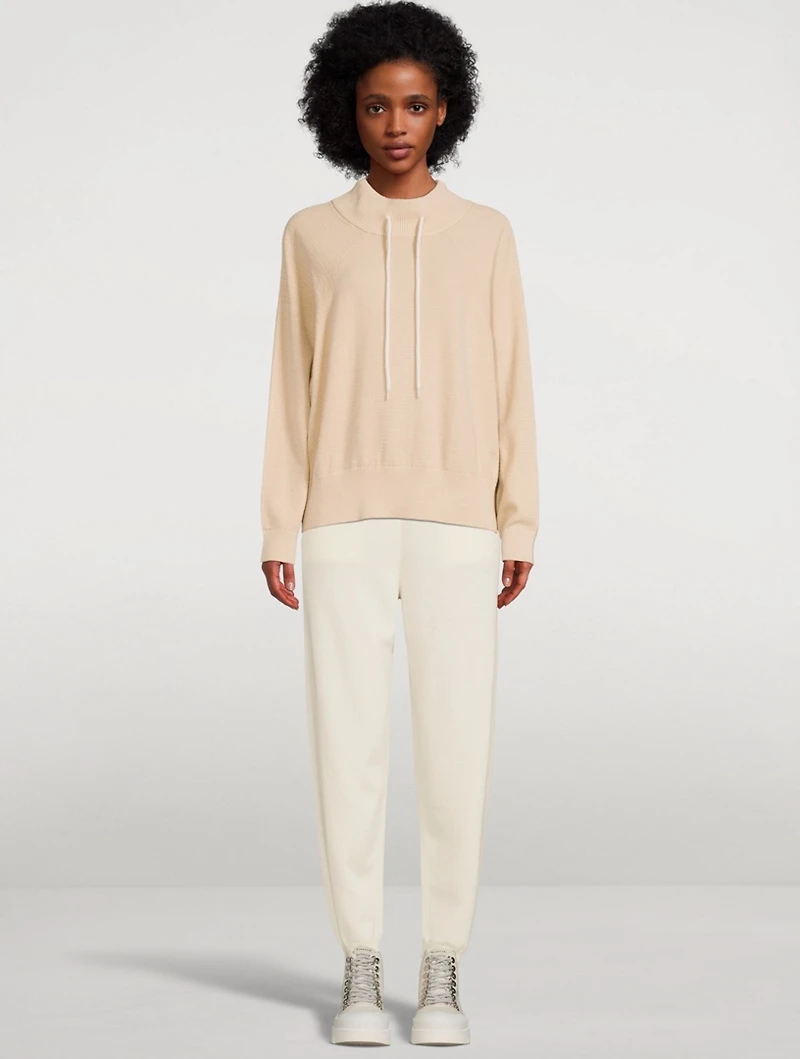 Maceo Cotton Knit Mockneck Sweatshirt
