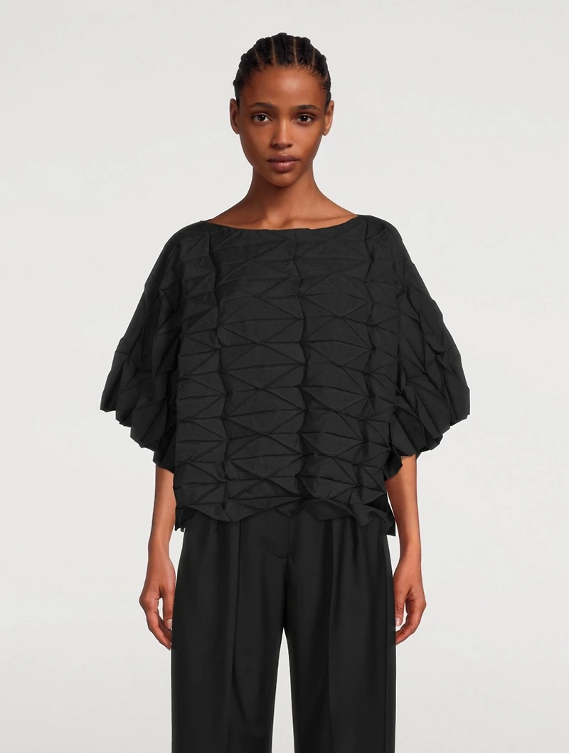 Polygon Pleats Top