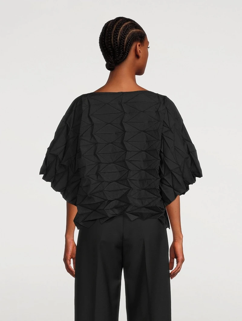 Polygon Pleats Top