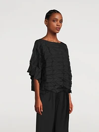 Polygon Pleats Top