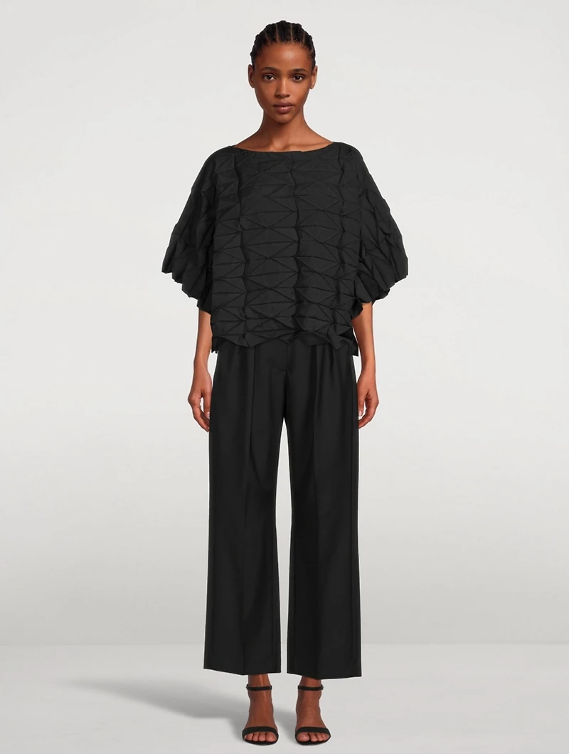 Polygon Pleats Top