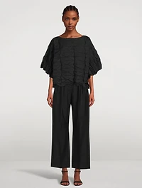 Polygon Pleats Top
