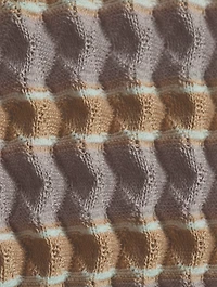 Spongy Cardigan In Striped Print