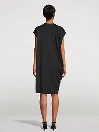 Silky Drape Knit Dress