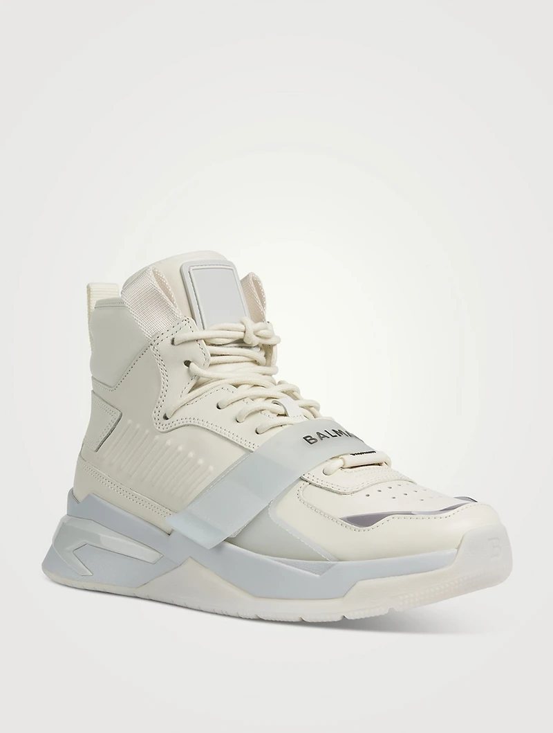 B-Ball High-Top Strap Sneakers
