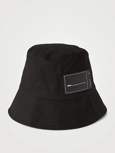 Logo Rubber Patch Canvas Bucket Hat