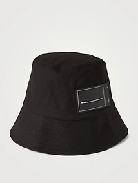 Logo Rubber Patch Canvas Bucket Hat