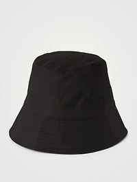 Logo Rubber Patch Canvas Bucket Hat