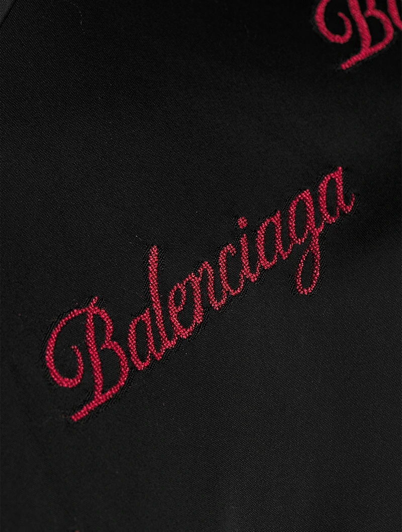 Oversized Shirt Logo Print