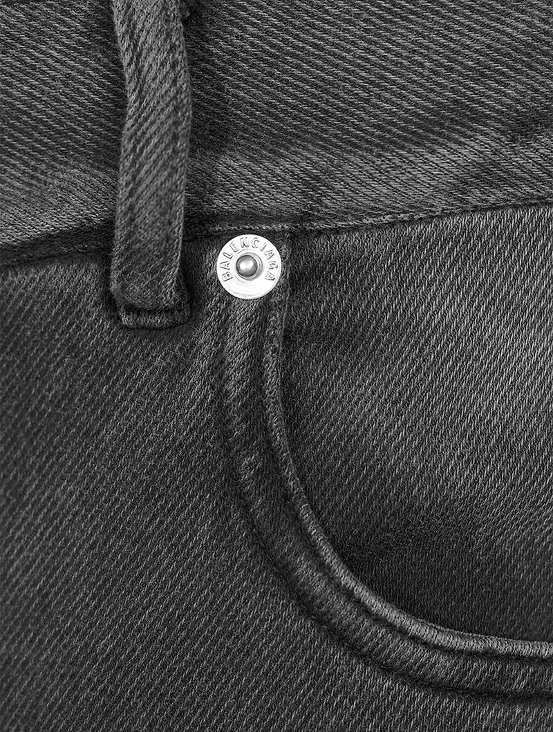 Trompe-L'œil Straight-Leg Jeans