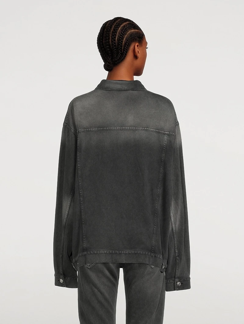 Trompe-L'œil Denim Jersey Jacket