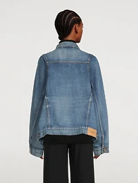 Bell-Sleeve Denim Jacket