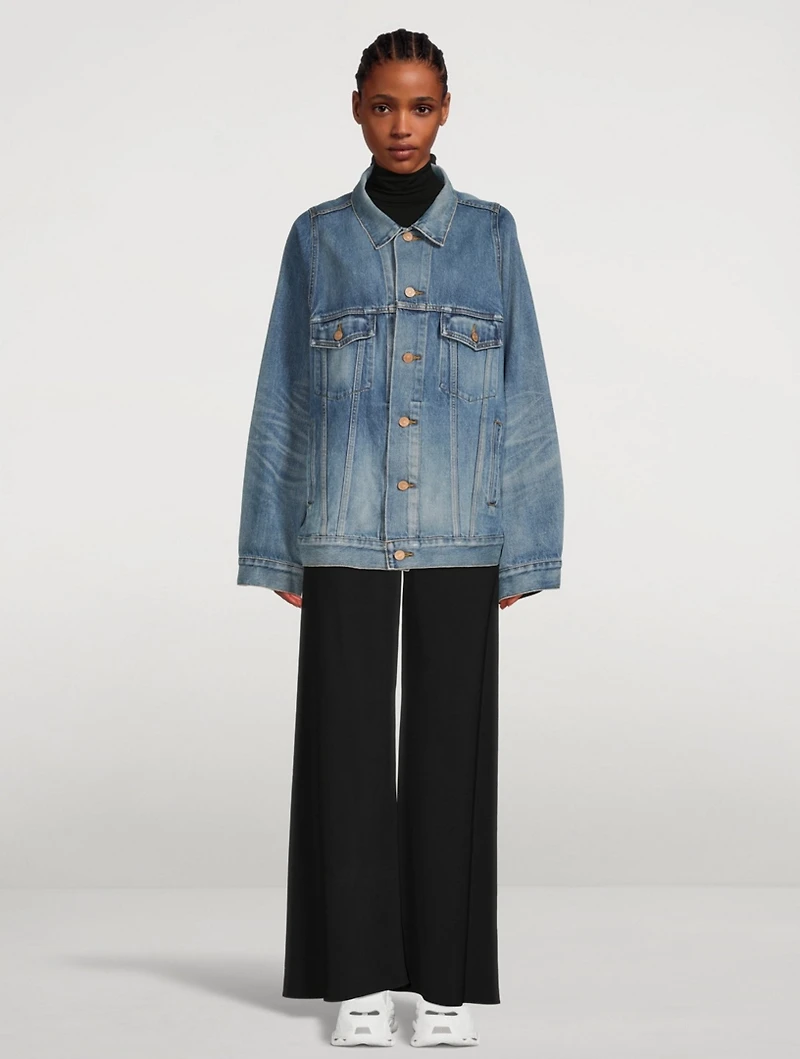 Bell-Sleeve Denim Jacket