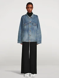 Bell-Sleeve Denim Jacket