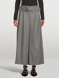Fiorella Belted Wool Culottes