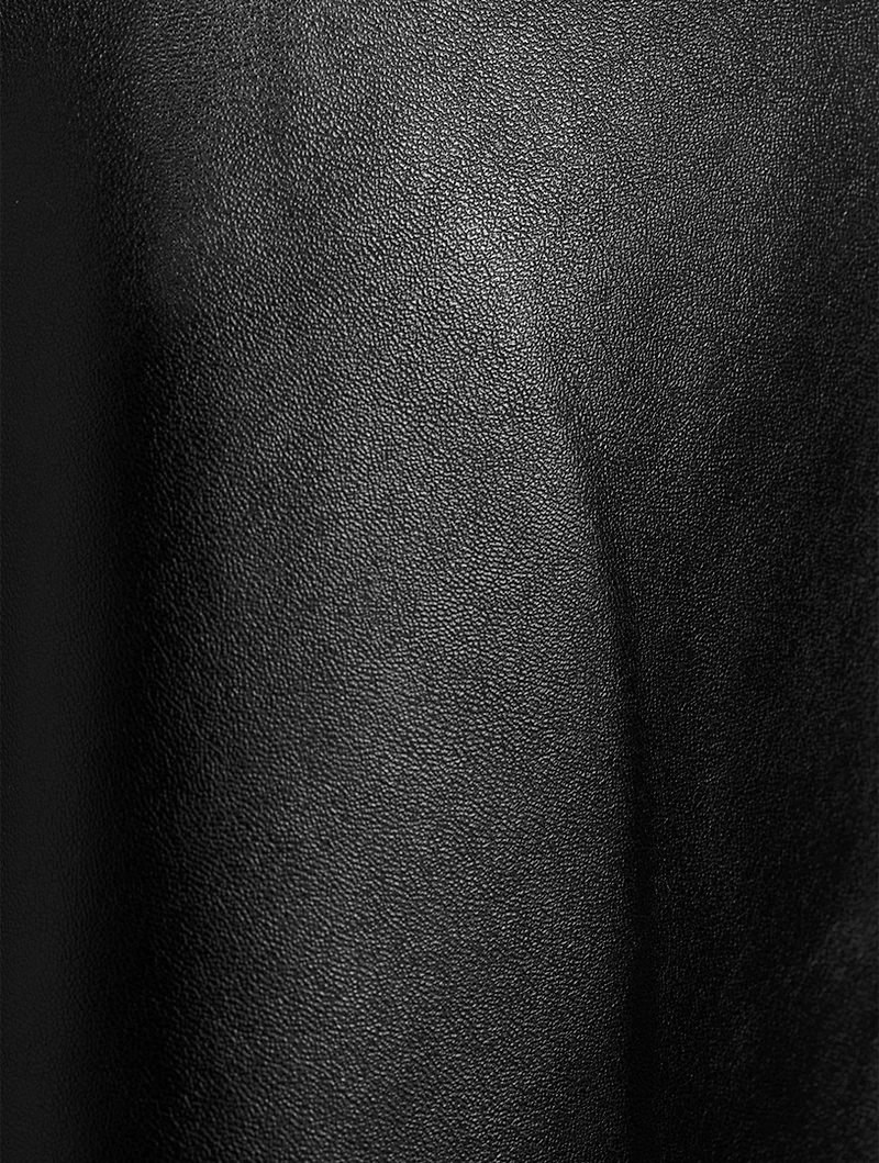 Vegan Leather Midi Skirt