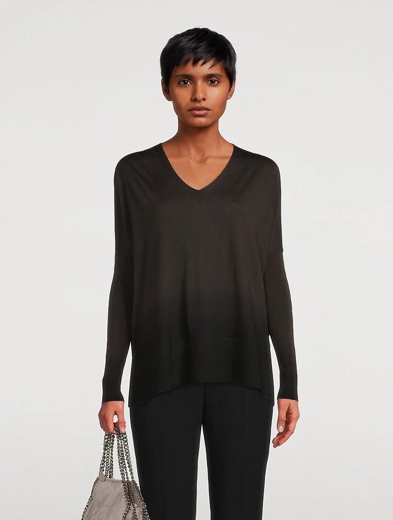Dip-Dye Virgin Wool Sweater
