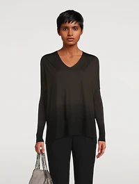 Dip-Dye Virgin Wool Sweater