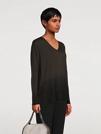 Dip-Dye Virgin Wool Sweater