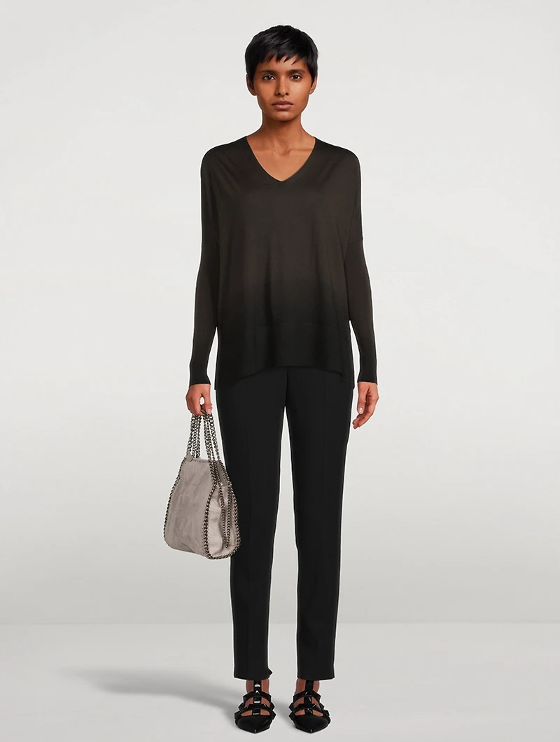 Dip-Dye Virgin Wool Sweater
