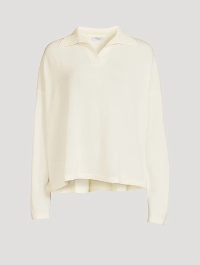 Virgin Wool And Cashmere Polo Sweater