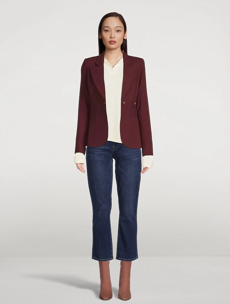 Virgin Wool And Cashmere Polo Sweater