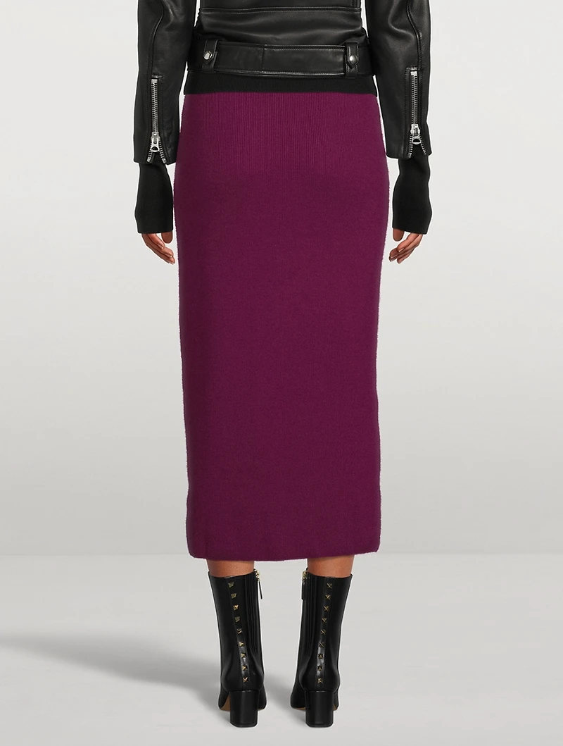 Cashmere And Virgin Wool Pencil Skirt