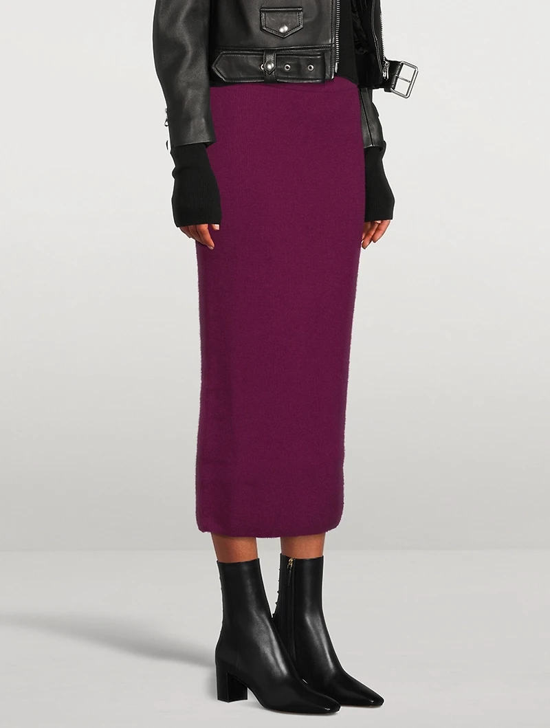 Cashmere And Virgin Wool Pencil Skirt