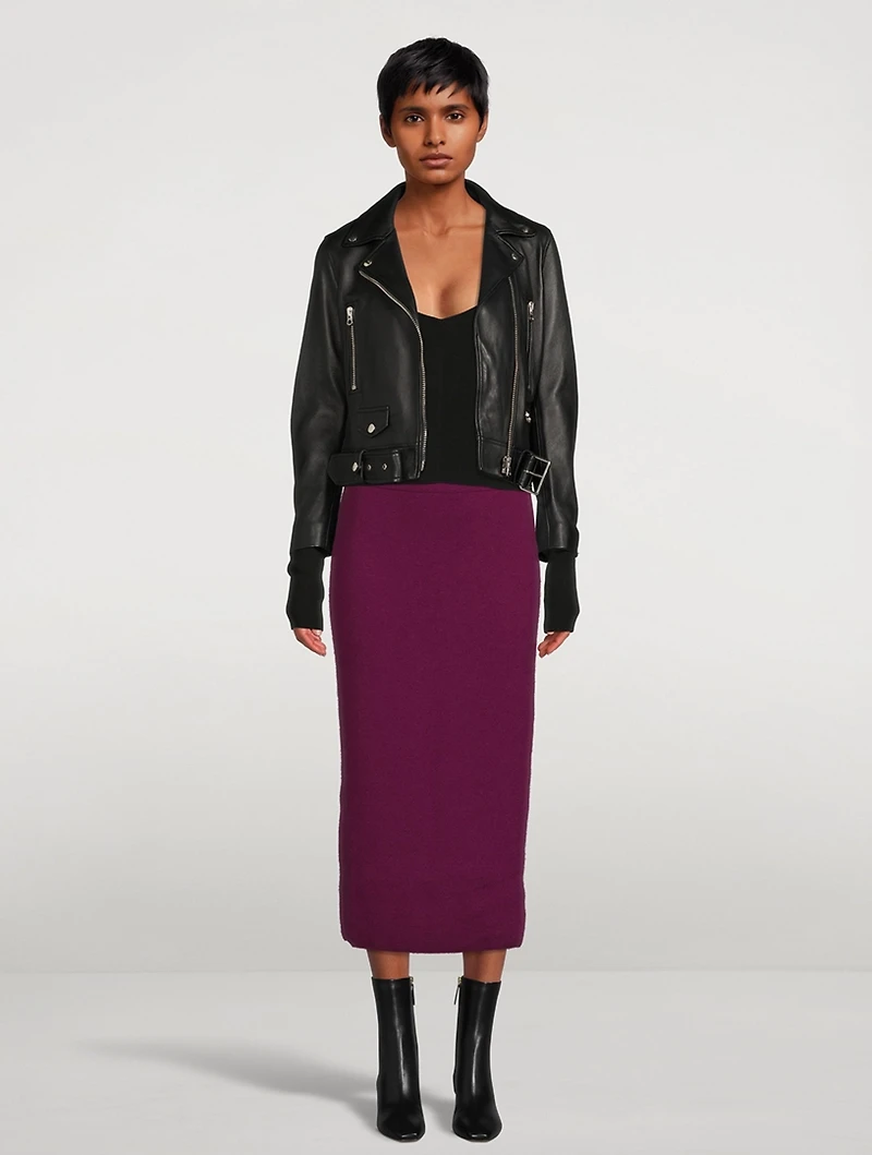 Cashmere And Virgin Wool Pencil Skirt