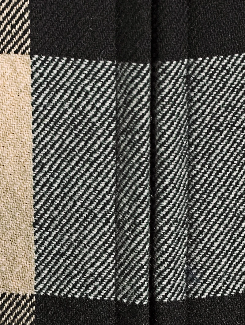 Stand Collar Jacket Checkerboard Print