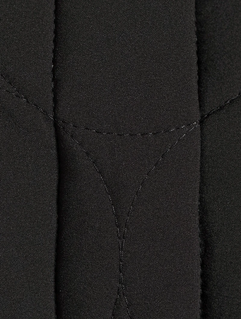 Stand Collar Jacket Checkerboard Print