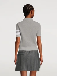 Compact Waffle Knit Polo Shirt